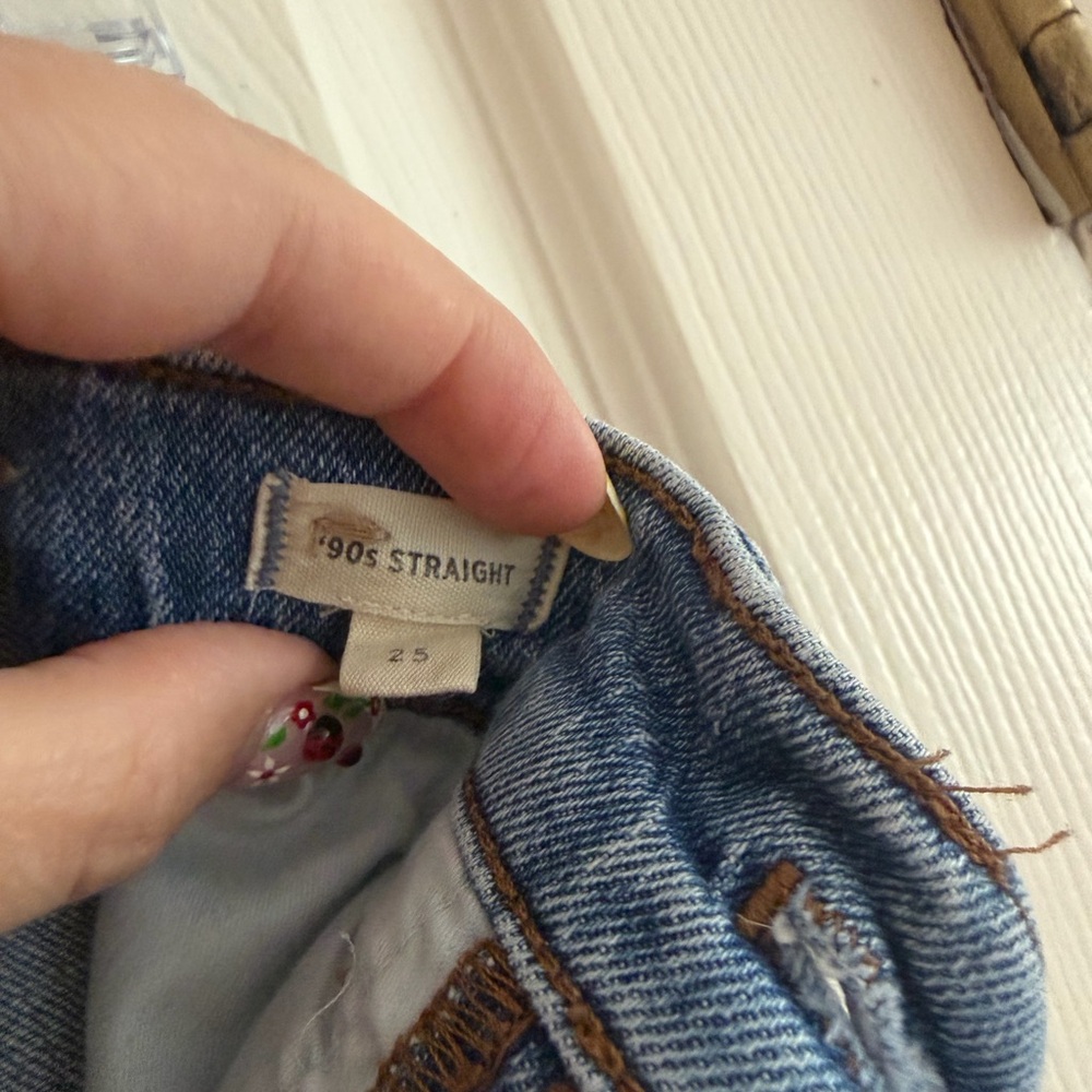 Madewell Women's Light Blue Straight Leg Jeans - Picture 3 of 4